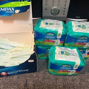 Always Ultra Thin Pads - Teal and White